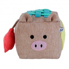 Cubo Interativo Linho Porco 